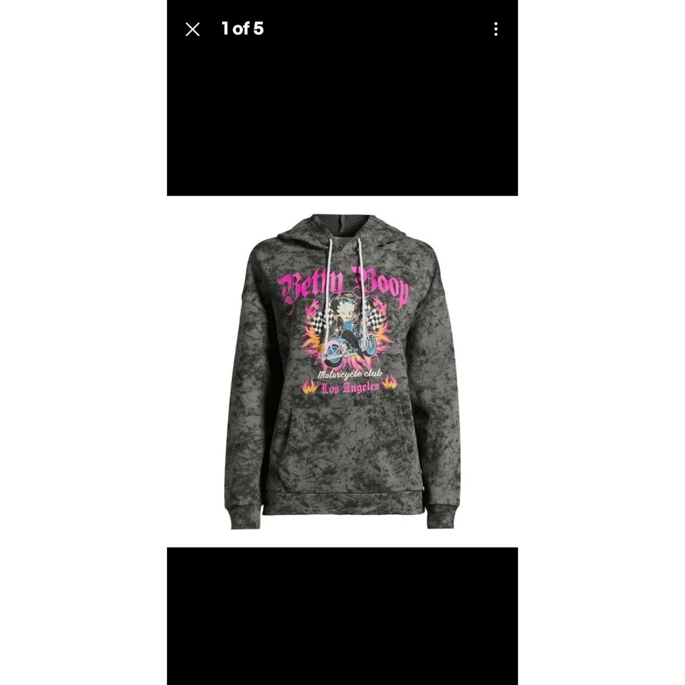 Betty boop size medium born to ride hoodie
